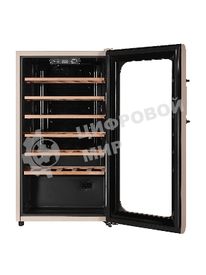 Винный шкаф Maunfeld MFWC-85SCH34 шампань, 85 л, 1 отсек, 34 бут., класс G
