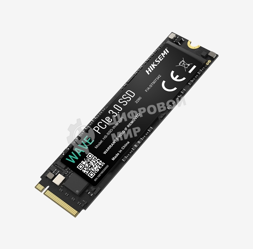 Накопитель SSD HIKSEMI WAVE(P), 256 Gb, PCIe 3.0 x4, M.2 2280, NVMe, R/W 2280/1800