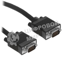 Кабель VGA Pro Cablexpert CC-PVGA-3M, 15M/15M, 3.0м, экран, феррит. кольца, пакет