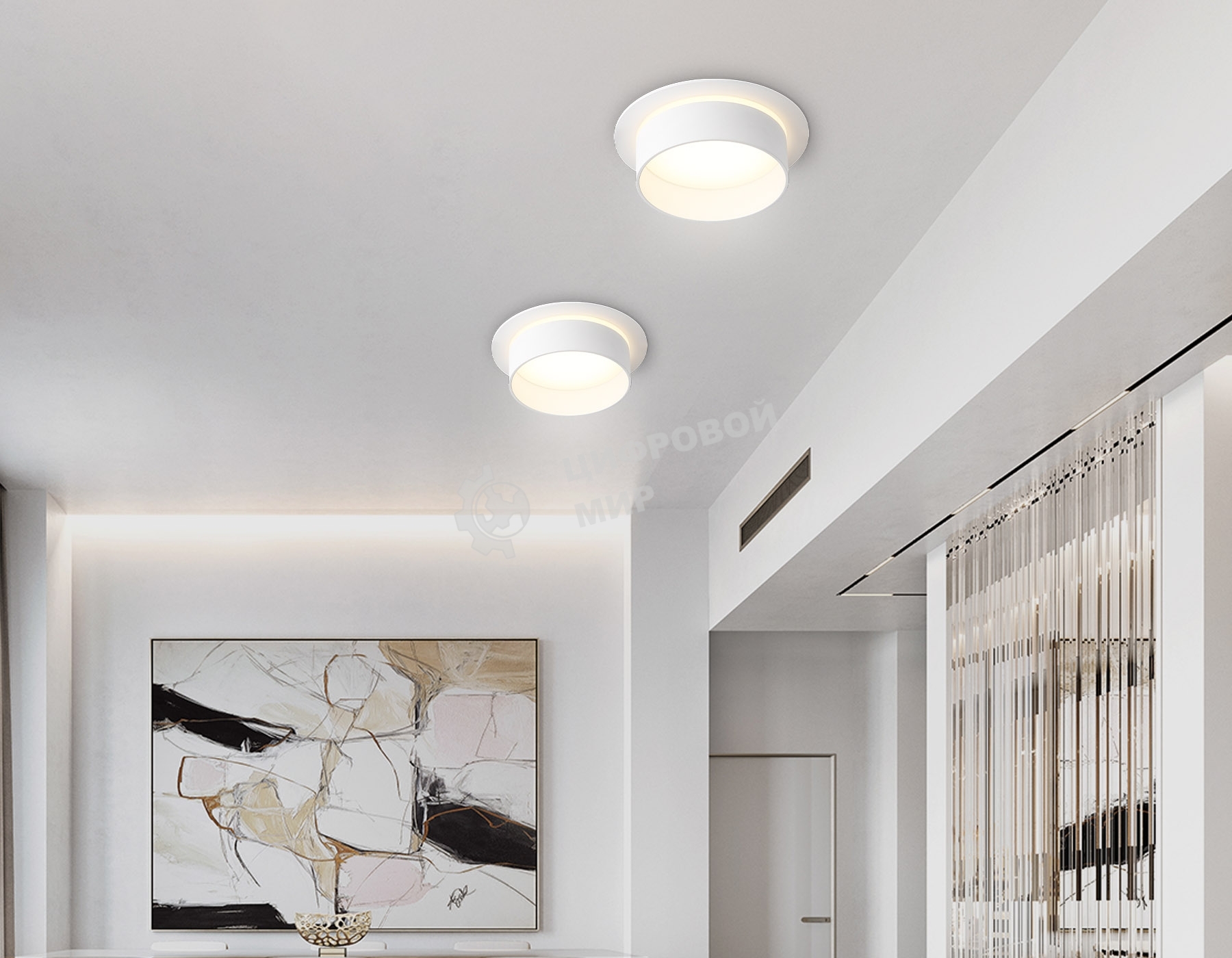 Светильник Ambrella light TN5212 WH белый GX53 D110*58