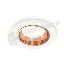Комплект встраиваемого светильника Ambrella light XC6512005 SWH/PPG белый песок/золото розовое полированное MR16 GU5.3 (C6512, N6114)