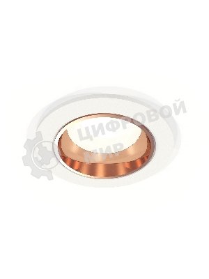 Комплект встраиваемого светильника Ambrella light XC6512005 SWH/PPG белый песок/золото розовое полированное MR16 GU5.3 (C6512, N6114)