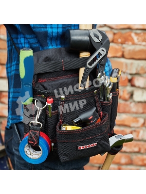 Сумка монтажника поясная с 7 отделениями Rexant RE-7
