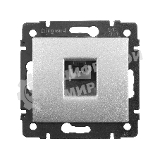 Розетка 1хRJ11, алюм. Valena Розетка 1хRJ11, алюм.