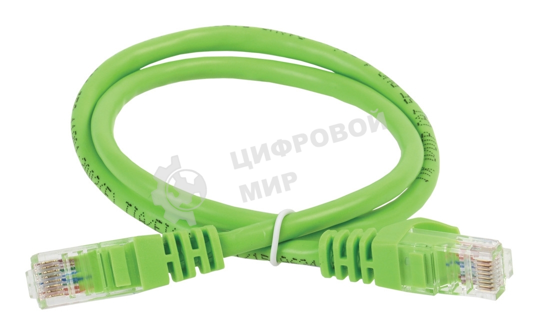 Патч-корд ITK PC02-C5EUL-2M UTP вилка RJ-45-вилка RJ-45 cat.5е 2м зеленый LSZH (уп.:1шт)