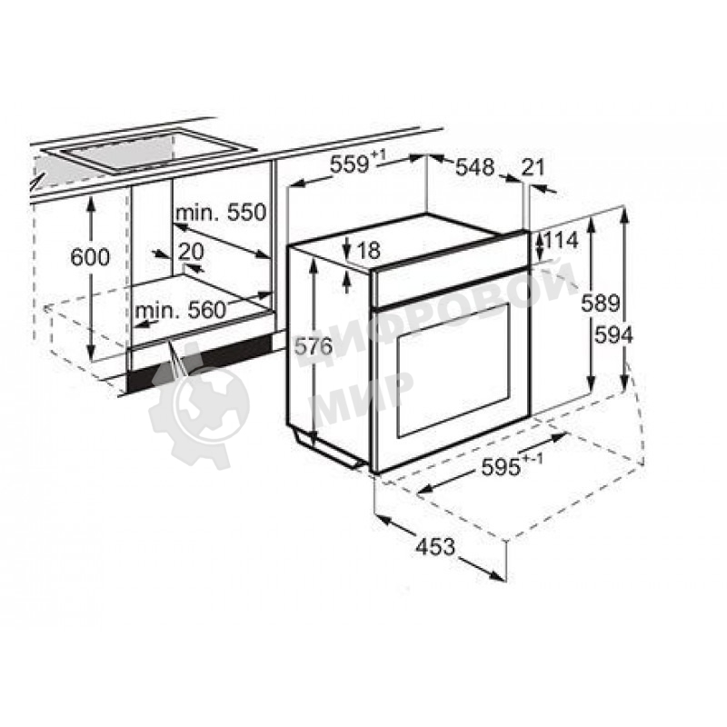 Встраиваемый духовой шкаф с паром Electrolux EOD5F71Z 60 см, каталитическая очистка, 72 л, 8 режимов, черный, направляющие проволочные + телескопические (1 уровень)