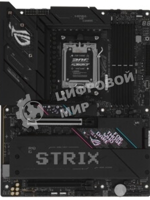 Материнская плата ASUS ROG STRIX B850-E GAMING WIFI, AM5, AMD B850, 4xDDR5, 4xSATA, 5xM.2, 1xPCI-E 5.0 x16, 1xPCI-E 4.0 x16, 1xRealtek 5Gb Ethernet, 1xUSB-C 4, 1xUSB-C 20Gbps, 6xUSB-A 10Gbps, 4xUSB-A 2.0, 3x3.5 мм, 7.1, ATX