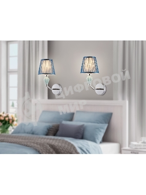 Настенный светильник Ambrella light LH75065 CH/DB хром/темно синий E14 max 40W 230*150*300