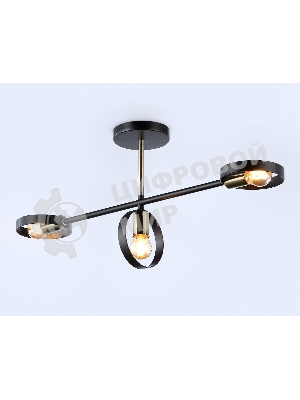 Светильник Ambrella light TR8229/3 BK/SB черный/бронза E27/3 max 40W 660*165*300