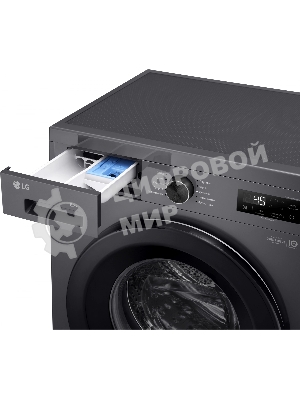 Стиральная машина LG F2Y1WS6J темно-серый, загрузка фронтальная 6,5 кг, 1200 об/мин., класс: A