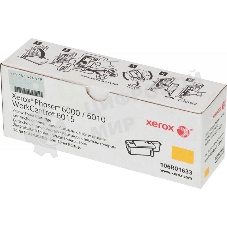 Картридж лазерный Xerox 106R01633 желтый для Xerox Ph 6000/6010N/WC 6015 (1000 стр.)(Channels)
