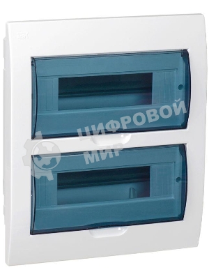 Бокс ЩРВ-П-24модуля встраиваемый пластик IP41 MKP12-V-24-40-10 IEK
