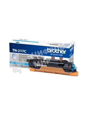 Картридж лазерный Brother TN217C голубой для MFC-L3770CDW, DCP-L3550CDW, HL-L3230CDW 2300 стр