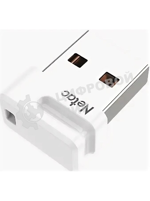 Флешка USB Netac U116 mini (NT03U116N-064G-32WH), 64Gb, USB 3.2, R/W 90/30, белый