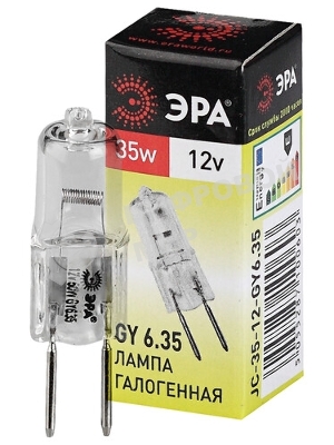 Лампа галогенная ЭРА GY6.35-JC-35W-12V(100/1000)