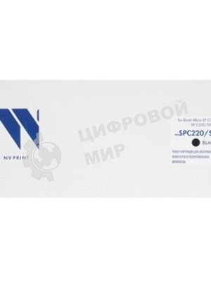 Картридж NVPrint совместимый NV-SPC220/SPC220E черный для Ricoh Aficio SP C220/SP C221/SP C222/SP C240 (406052) (2300k)