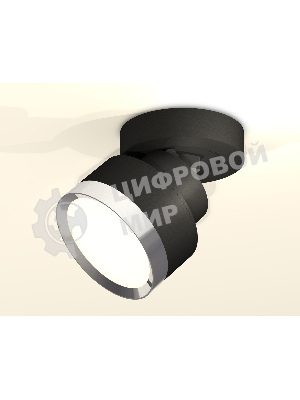 Светильник Ambrella Light XM8102003 SBK/PSL черный песок/серебро полированное GX53 (A2229, A2106, C8102, N8118)