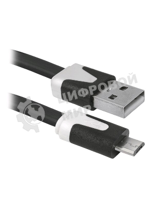 Кабель Defender USB08-03P USB2.0 AM-MicroBM, 1.0м