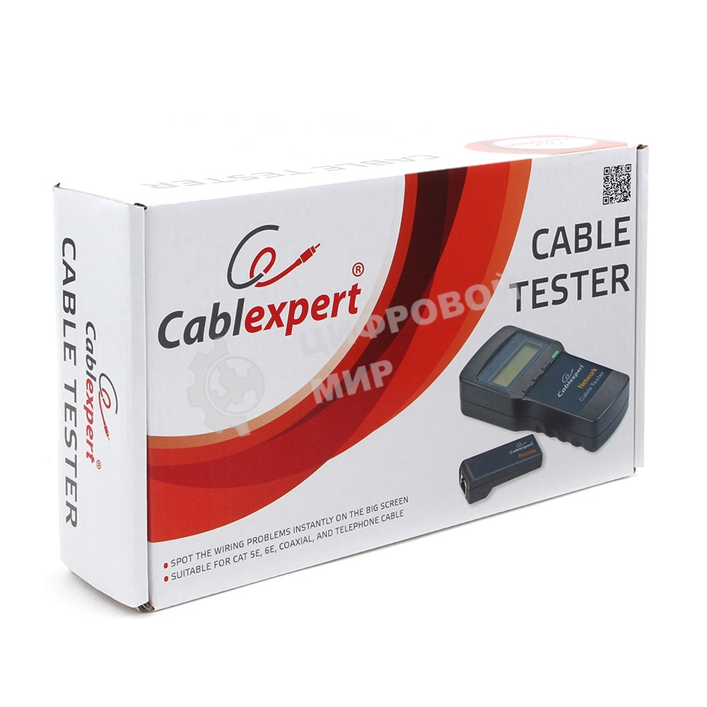 Цифровой тестер LAN Cablexpert NCT-3, для RG-45, RG-58, RJ-12,11