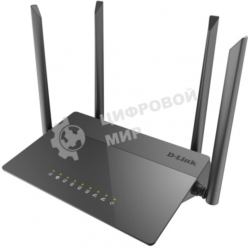 Маршрутизатор беспроводной D-Link DIR-841/RU/A1B, Wireless AC1200 Dual-Band Router with 1 10/100/1000Base-T WAN port and 410/100Base-TX LAN ports.802.11b/g/n compatible, 802.11AC up to 866Mbps,1 10/100/1000Base-T WAN port, 4
