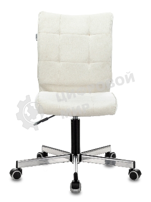 Кресло Бюрократ CH-330M/VELV20 молочный, велюр, 120 кг, механизм качания, без подлокотников