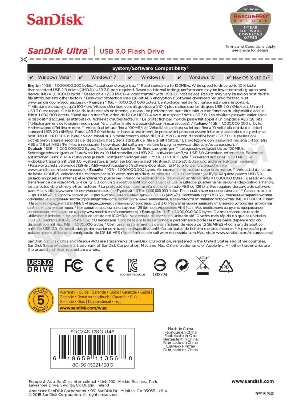 Флешка USBSanDisk 128Gb CZ48 Ultra SDCZ48-128G-U46 USB 3.0, черный USB Drive