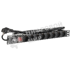 Блок распределения питания ITK PH12-8D1-P гор.размещ. 8xSchuko базовые 16A Schuko 2м