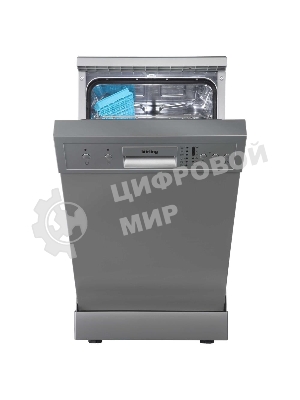 Посудомоечная машина Korting KDF 45240 S, серебристый, 44.8 см, 10 компл., сушка конденсационная, 49 дБ, класс A++