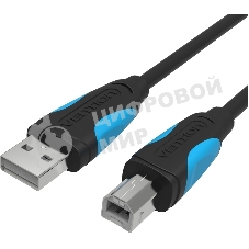 Кабель Vention USB 2.0 AM/BM - 8м. Черный Кабель Vention USB 2.0 AM/BM - 8м. Черный