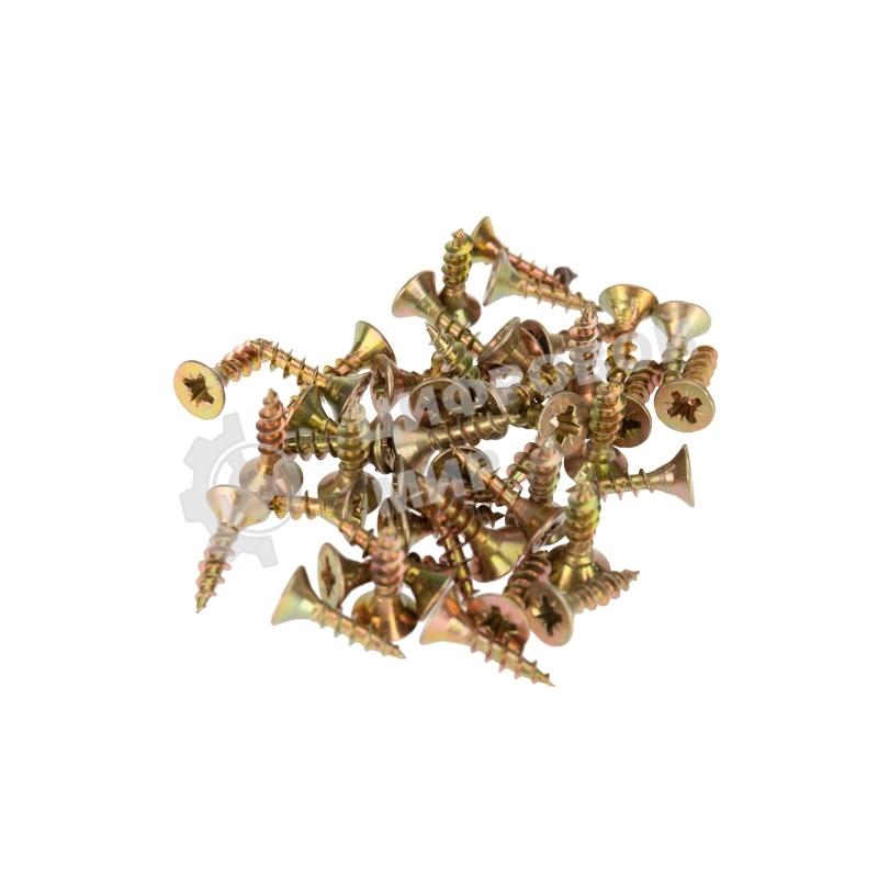 Саморез универсальный Kranz 4х16, желтый цинк, пакет (1000 шт/уп)