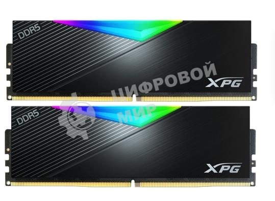 Оперативная память XPG Lancer RGB, DDR5, 64GB (2x32GB), 6000MHz, CL30, DIMM, с радиаторами, RGB, черный