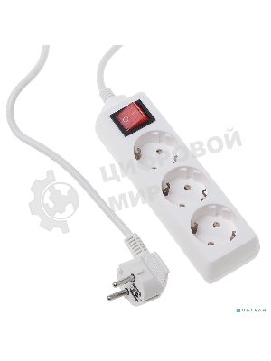 Сетевой фильтр Buro BU-PS3.3/W 3 м, 3 розетки, белый (пакет ПЭ)