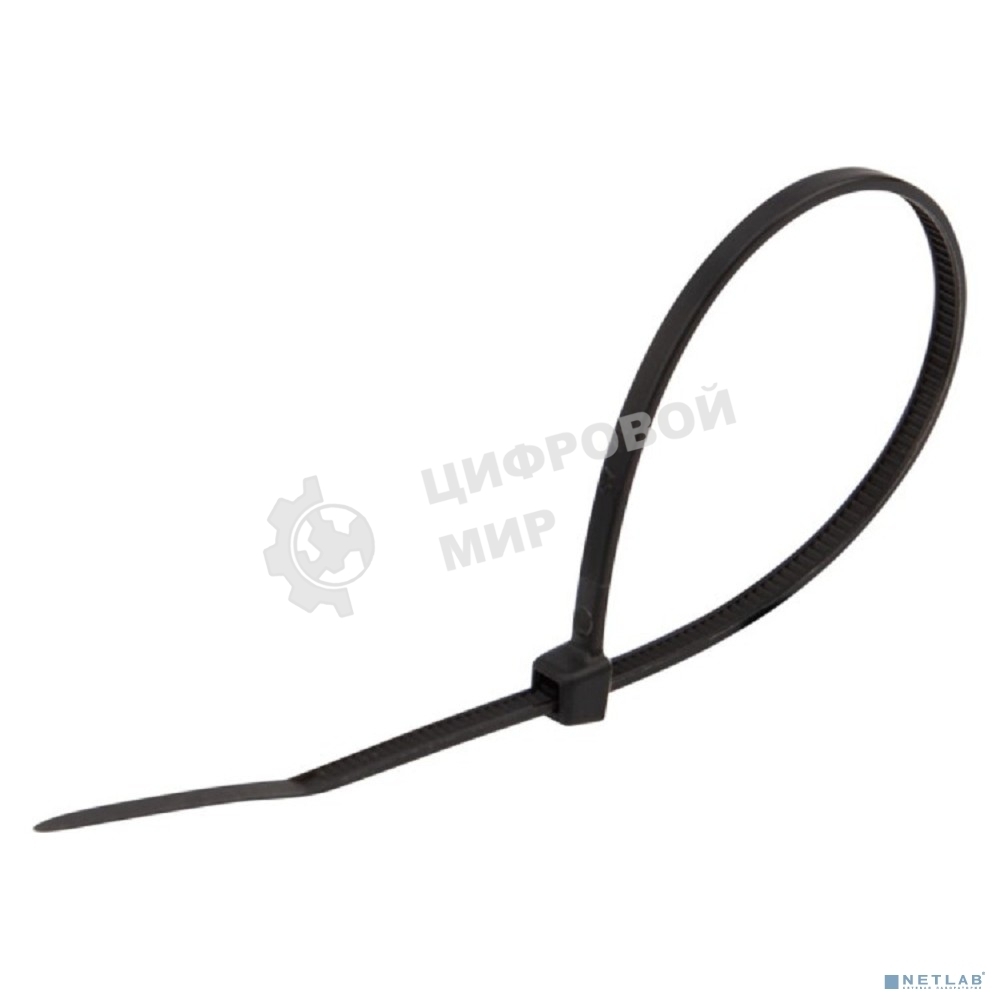 Стяжка кабельная нейлоновая Rexant (07-0301-25) 300x4,8мм, черная (25 шт/уп)