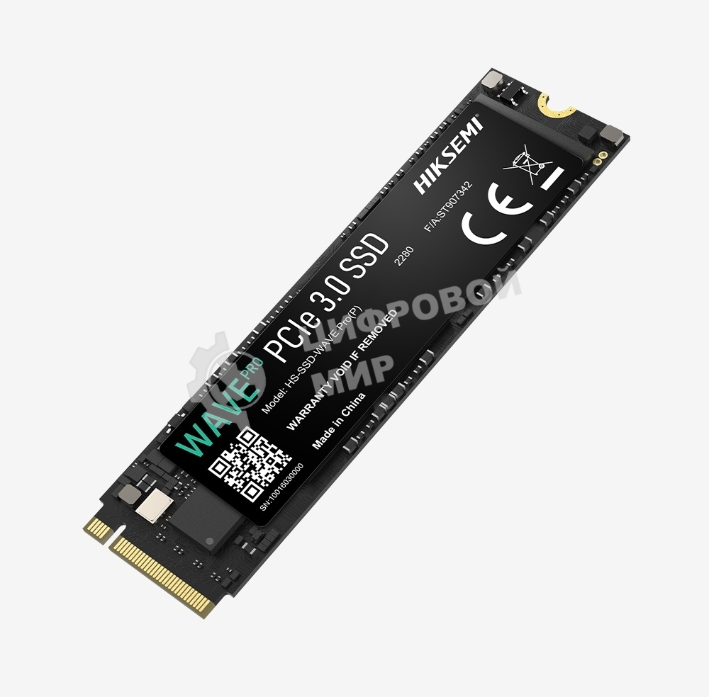 Накопитель SSD HIKSEMI WAVE Pro(P), 256 Gb, PCIe 3.0 x4, M.2 2280, R/W 3230/1250