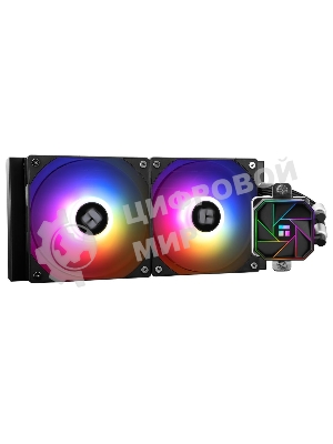 Система жидкостного охлаждения Thermalright Aqua Elite 240 V3 (240мм, Black, ARGB/ Fans: 2x120мм, 66.17CFM, 25.6dBA, 1500RPM/ Pump height 53mm, 23dBA, 3300RPM, Rad thickness 27mm/ S: 1700, 1200, 20XX, 115X, AM5, AM4)