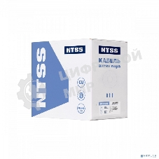 Кабель витая пара NTSS F/UTP 5e 4 пары одножильный 24AWG медь 305м внутренний нг(А)-HF (LSZH) серый NTSS-IN-FUTP4-5e-LSZH-GY