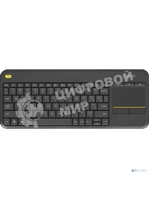 Клавиатура Logitech K400 Wireless Touch Plus беспроводная, радиоканал, чёрный