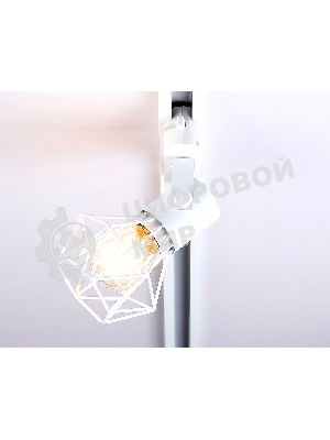 Трековый однофазный светильник Ambrella light GL5001 WH белый E27 max 40W D92*163