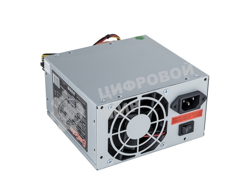 Блок питания ExeGate, AB500 (EX219185RUS), 500Вт, 80мм, серебряный