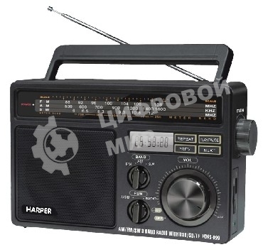 Радиоприемник Harper HDRS-099 (Дисплей; USB; SD карта; радио)