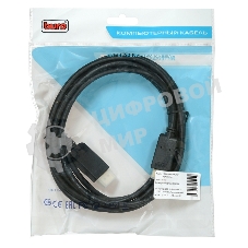 Кабель аудио-видео Buro v. 1.2 DisplayPort (m)/HDMI (m) 3м. Позолоченные контакты черный (BHP DPP HDMI-3)