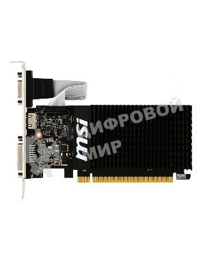 Видеокарта MSI PCI-E GT 710 2GD3H LP nVidia GeForce GT 710 2048Mb 64bit DDR3 954/1600 DVIx1/HDMIx1/CRTx1/HDCP Ret low profile