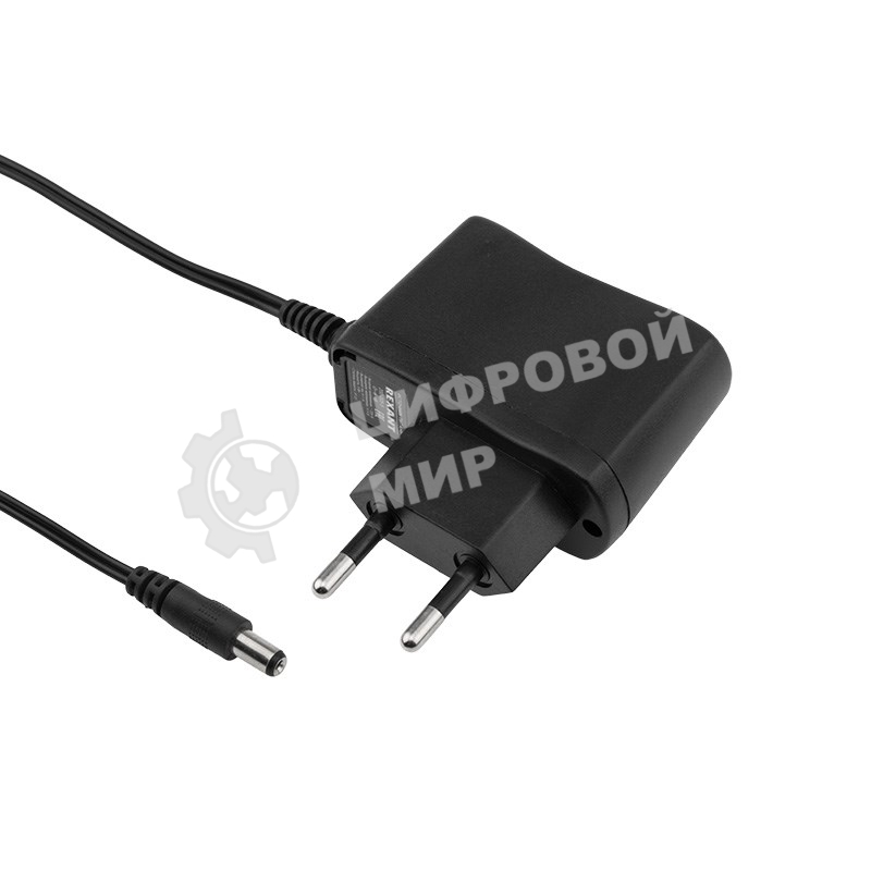 Источник питания 110-220 V AC/12 V DC 0,5 А 5 W с DC разъемом подключения 5.5х2.1, без влагозащиты (IP23)
