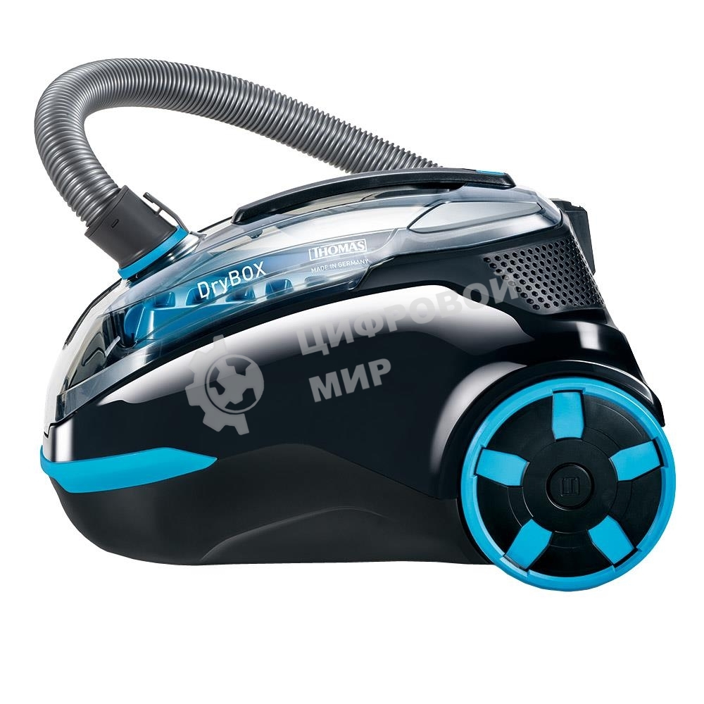 Пылесос Thomas DryBOX черный/синий, 300/1700Вт, уборка сухая, пылесборник контейнер 2.1 л
