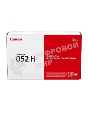 Картридж лазерный Canon 052 H 2200C002 черный (9200 стр.) для Canon MF421dw/MF426dw/MF428x/MF429x
