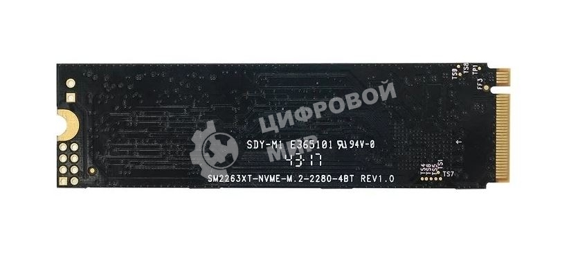 Накопитель SSD KingSpec NE-1Tb, 1Tb, PCIe 3.0 x4, M.2 2280, NVMe, R/W 2400/1900