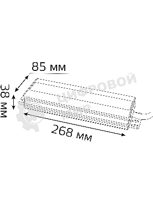 Блок питания Gauss 202022400 пониж. для лен.светод. черный