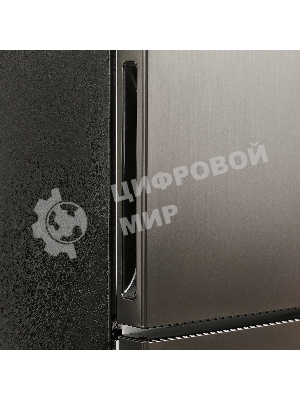 Холодильник Maunfeld MFF200NFSB10 Inverter черный двухкамерный 257/94л морозилка снизу, No Frost