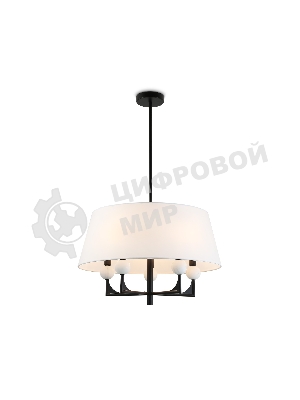 Люстра Ambrella light LH75150/5 BK/FR черный/белый матовый E14*5 max 40W D580*590
