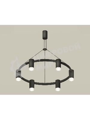 Светильник Ambrella light XB9022200/6 SBK/CL черный песок/прозрачный MR16 GU5.3 (С9022, N6150)